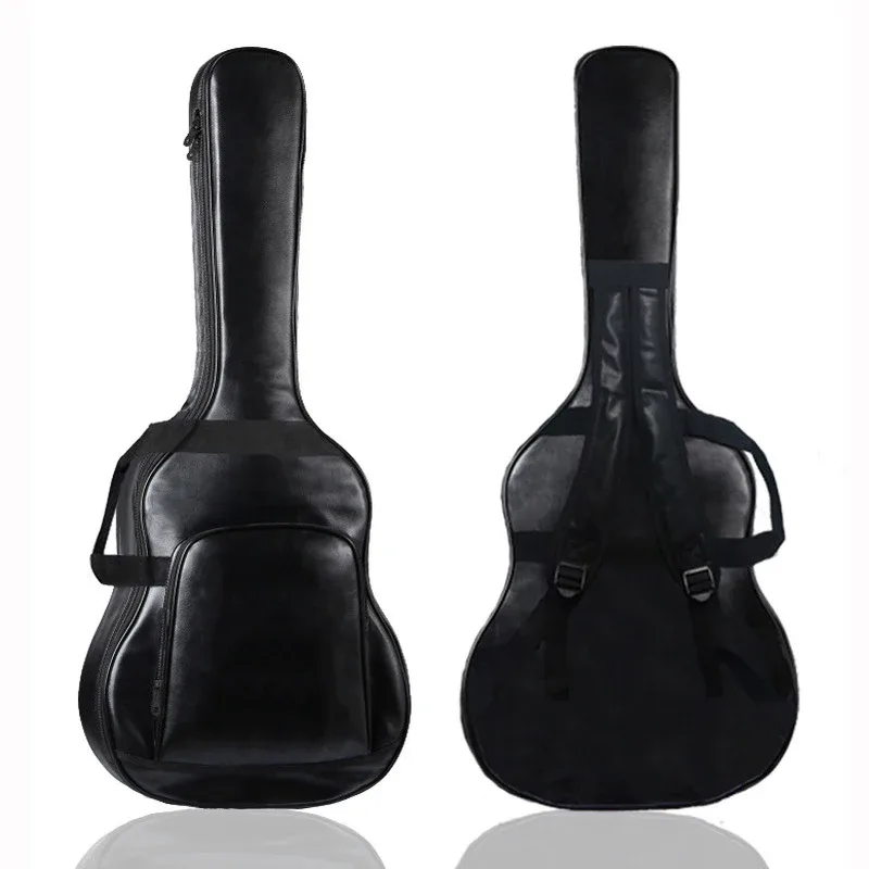 sac à dos de guitare en cuir pu épais, étanche, 40/41 pouces, sac de transport, étui de guitare, accessoires pour instruments de musique
