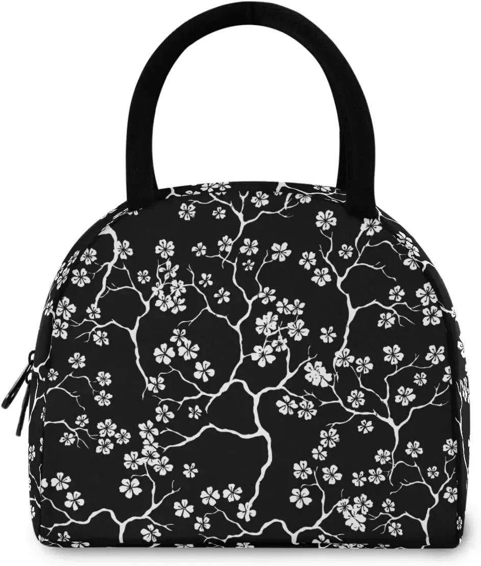 pop art pdpdogs-sac fourre-tout à déjeuner réutilisable avec poche avant, sac isotherme thermique isolé pour la rentrée scolaire, le travail, le pique-nique