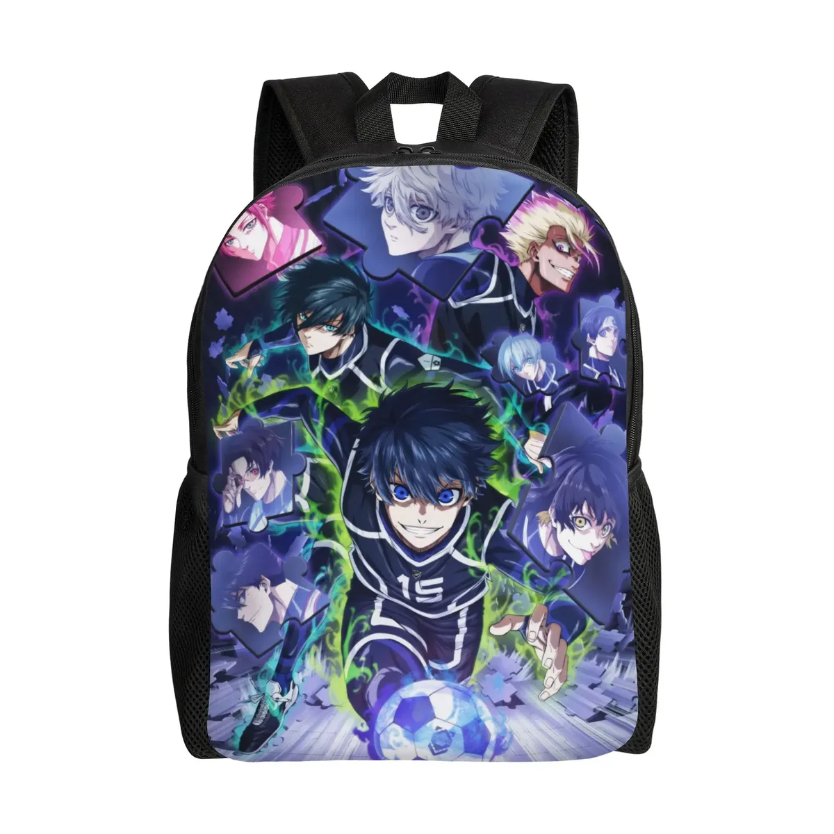 sac à dos pour femmes yoichi isagi blue locks anime, sac d'école pour enfants, sac à dos pour ordinateur portable, sac à bandoulière de voyage pour adolescents