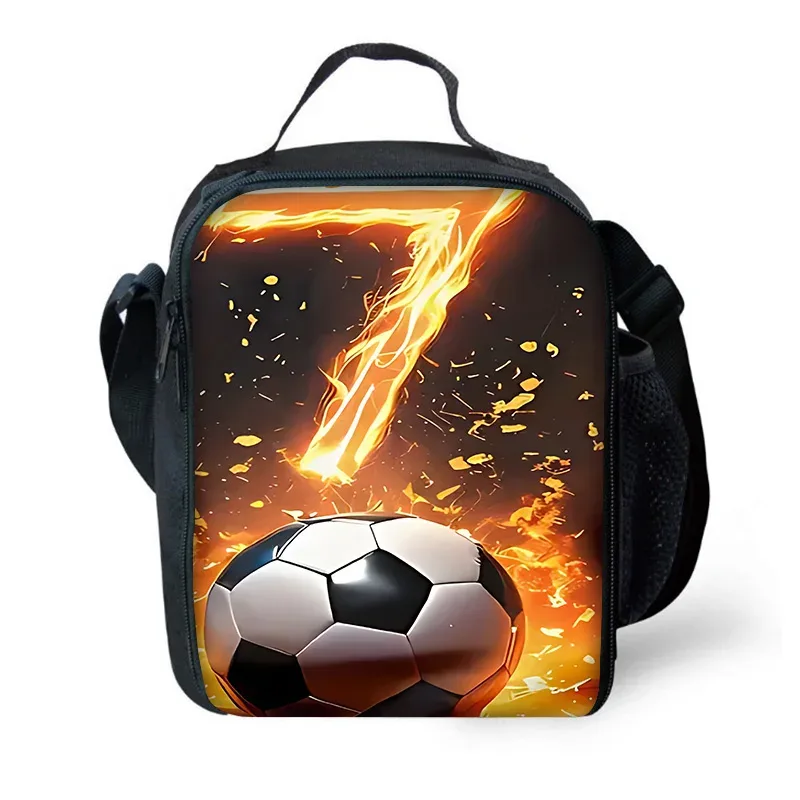 sac à dos d'école pour enfants football star avec sacs à déjeuner r-ronaldos, trousses à crayons, sacs d'école c-cr7 pour garçons et filles, meilleur cadeau