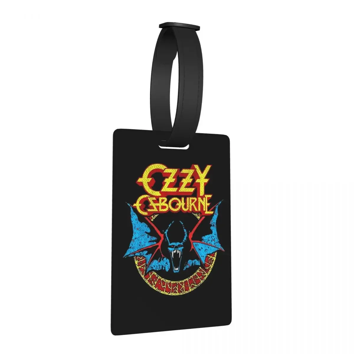 étiquettes à bagages ozzy osbourne rock band heavy metal, accessoires pour valises, étiquette de bagage de voyage, porte-étiquette d'embarquement, porte-nom, adresse