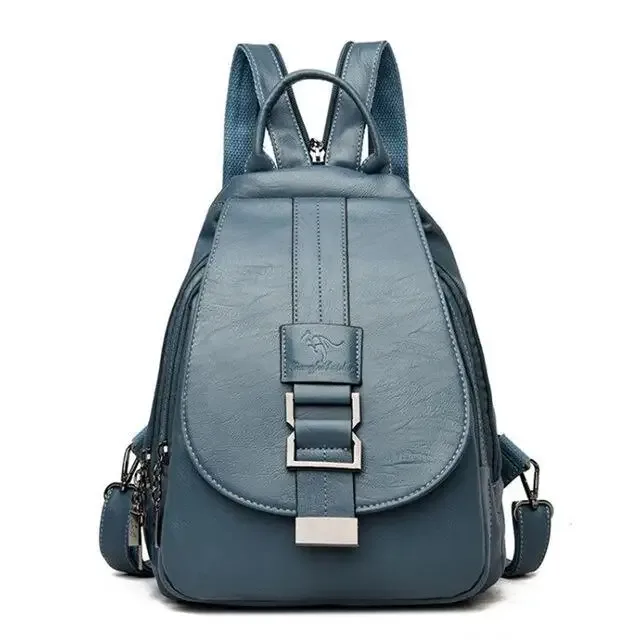 mode en cuir souple femmes sac à dos de haute qualité durable femme voyage sac à dos fermeture éclair bandoulière conception femmes sac à dos