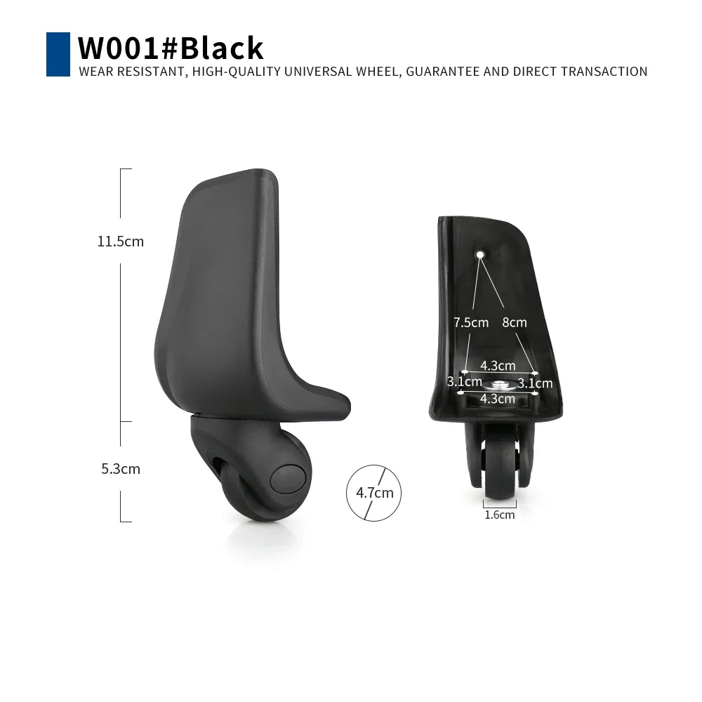 accessoires de roulettes pour bagages, roulettes universelles, accessoires de valise en cuir, roulettes de remplacement pour valise à roulettes