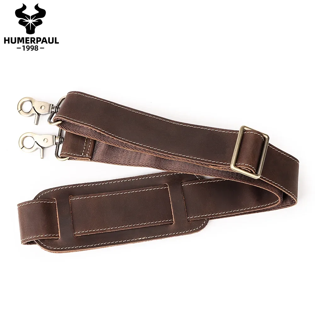 sangle de sac en cuir véritable réglable de 127cm de long, sangle de sac à bandoulière solide, sangle de sac initiée par le messager, accessoires de remplacement
