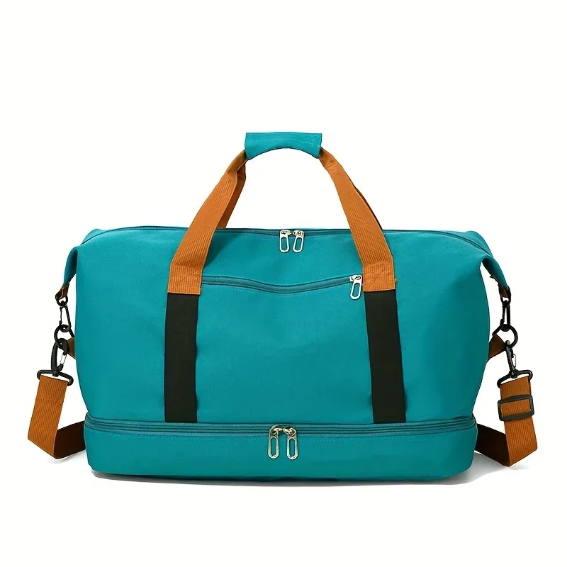 sac de voyage élégant et tendance, grande capacité, sac de sport et de gym avec compartiment à chaussures indépendant, sac de week-end et de nuit