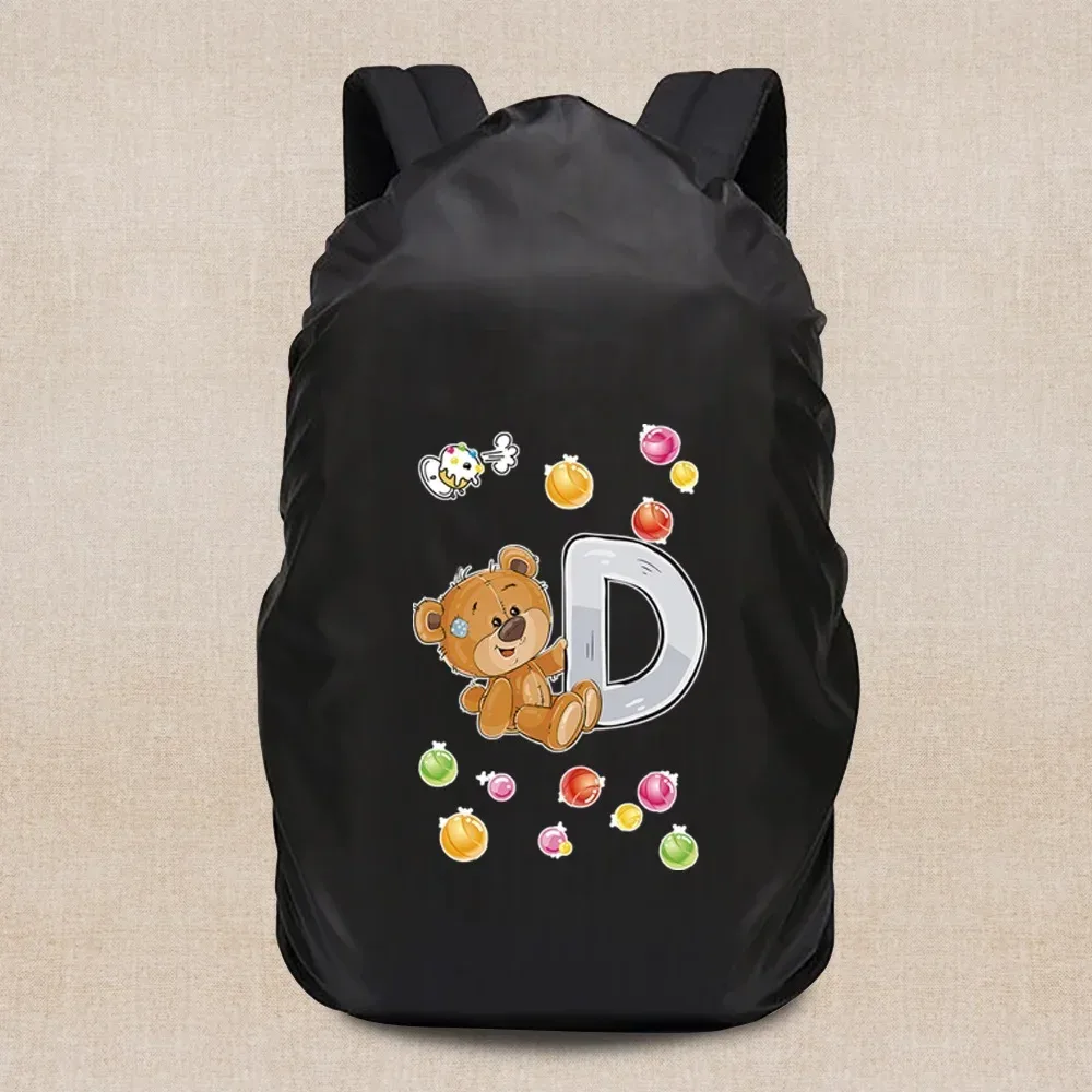 housse de pluie portable légère, housse de voyage série ours 20-70l, sac à dos de camping, étanche à la poussière, accessoires de voyage