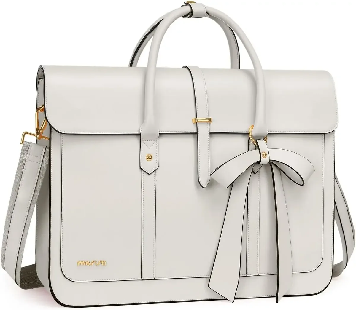 mosiso sac fourre-tout pour femme pour macbook 13 14 15 16 17.3 pouces ordinateur portable en cuir pu sac à bandoulière sac à dos sac à main double usage