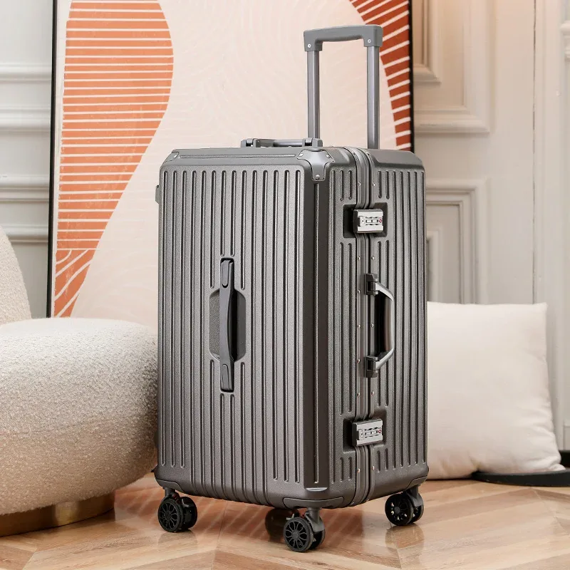 suhimu valise large poignée valise de voyage hommes 20 24 26 bagage à main femmes pc cadre en aluminium boîtier de chariot