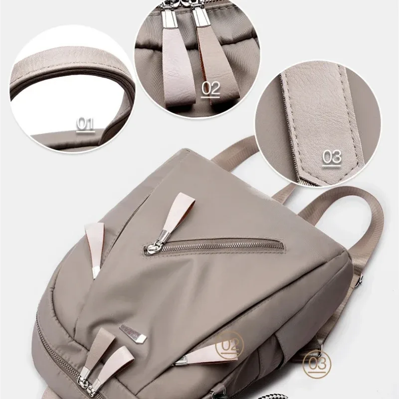 sac à dos antivol pour femme, nouvelle version coréenne 2026, sac tendance en nylon et toile oxford