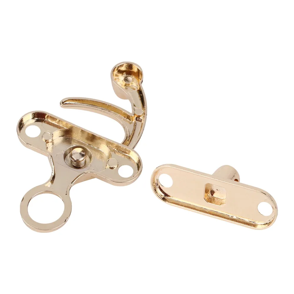 3.8cm bijoux poitrine cadeau vin boîte en bois étui bascule loquet en cuir sac à main valise moraillon crochet serrure fermeture pour femmes sacs