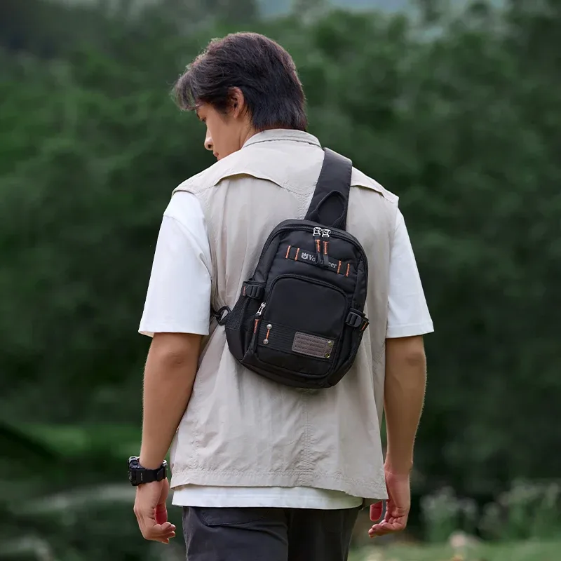 volunteer sac à bandoulière pour hommes 2024 nouvelles poches multiples grande capacité étanche voyage sac à bandoulière réglable 1835-05