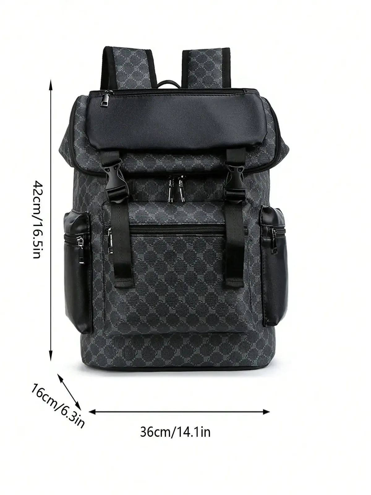 sac à dos imprimé chimpu pour hommes, grande capacité pour les voyages et l'école, sac à livres étanche pour ordinateur portable, automne