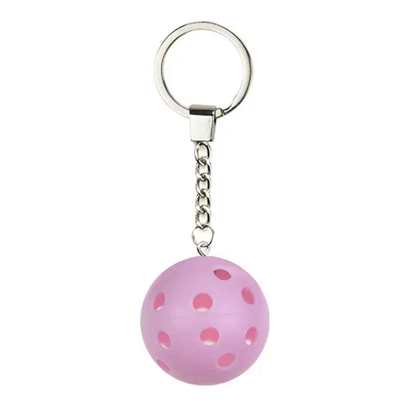 mini porte-clés unisexe en métal style sportif, raquette de pickleball, accessoires de décoration pour sac à main et sac à dos