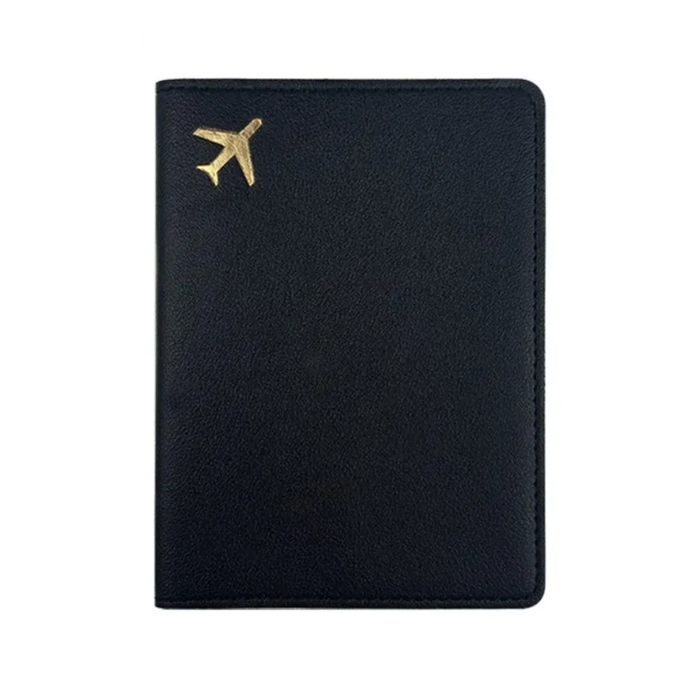 porte-passeport en cuir pu, léger, portable, housse de protection pour passeport, couleur unie, étanche, portefeuille pour cartes de crédit