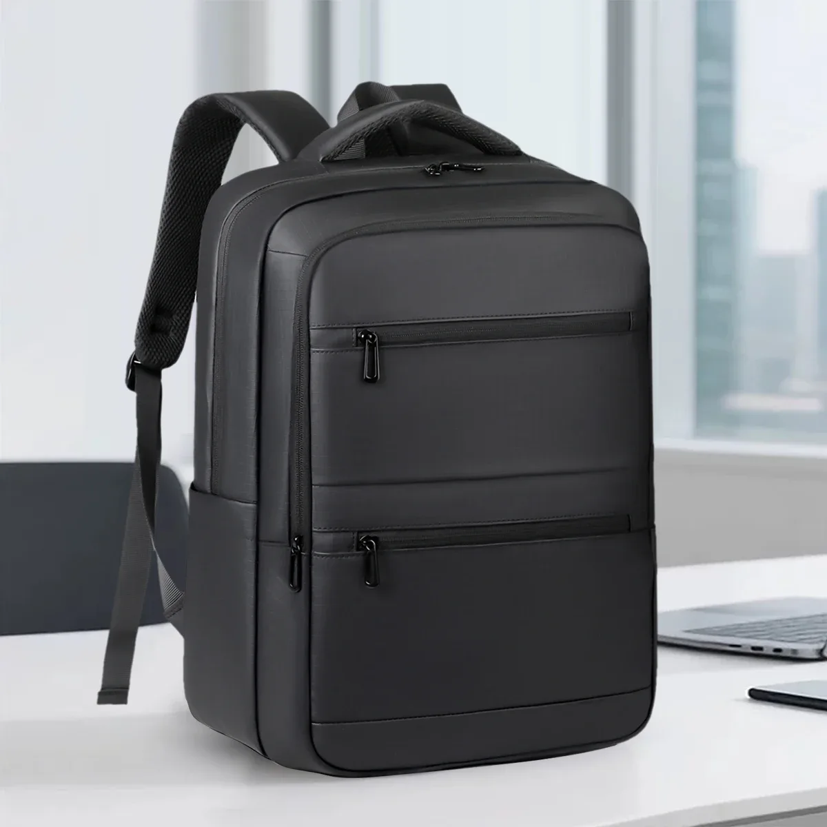 sac à dos de style professionnel pour hommes et femmes, grande capacité, sac pour ordinateur multi-couches, sac à dos de voyage avec chargement usb, sac d'école pour étudiants