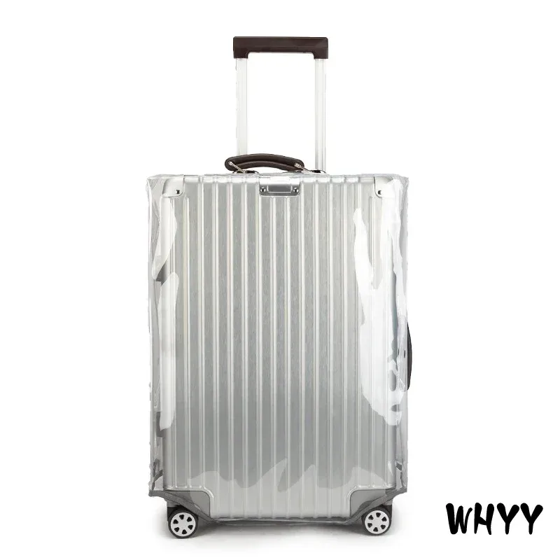 protecteurs de couverture de valise en pvc transparent, protecteur de bagages de voyage transparent en pvc pour le transport