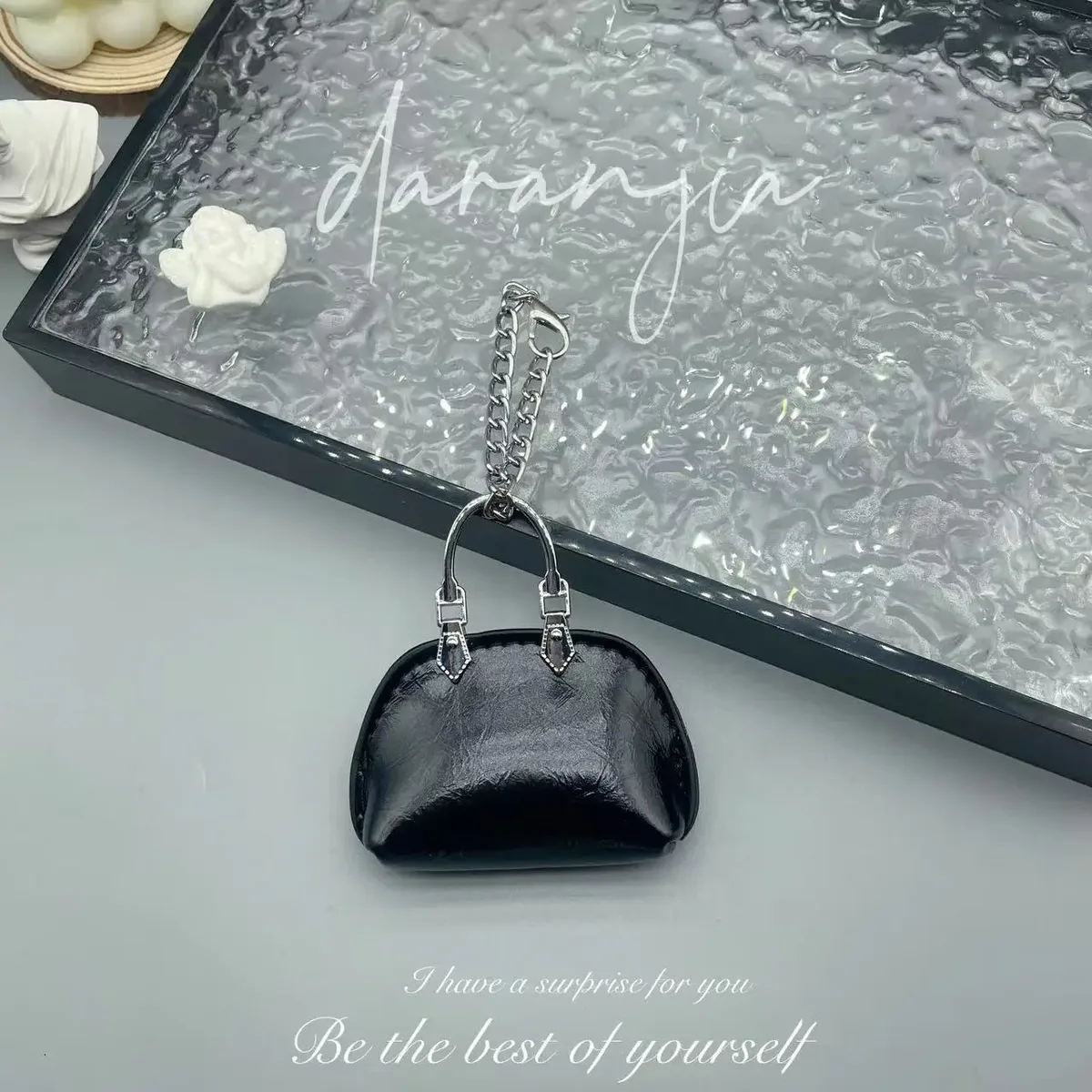 mini petit sac exquis sac pendentif chaîne coquille sac porte-clés sac à bandoulière décoration cadeau créatif bricolage femmes sac accessoire