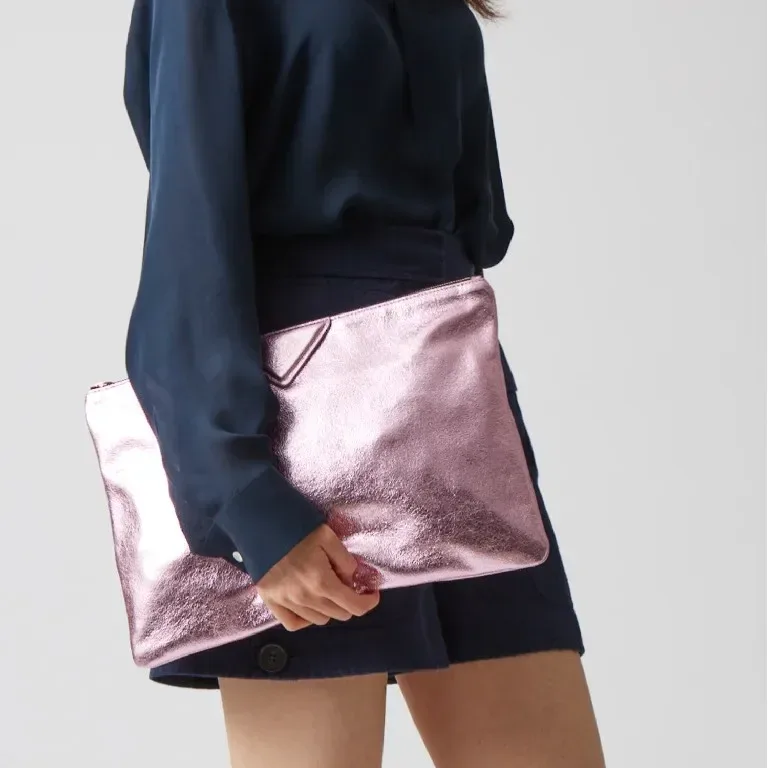 sacs à main de luxe pour femmes, pochettes de créateur, sacs enveloppe en cuir pu, porte-documents a4, portefeuille, couleur argent, nouvelle collection 2026
