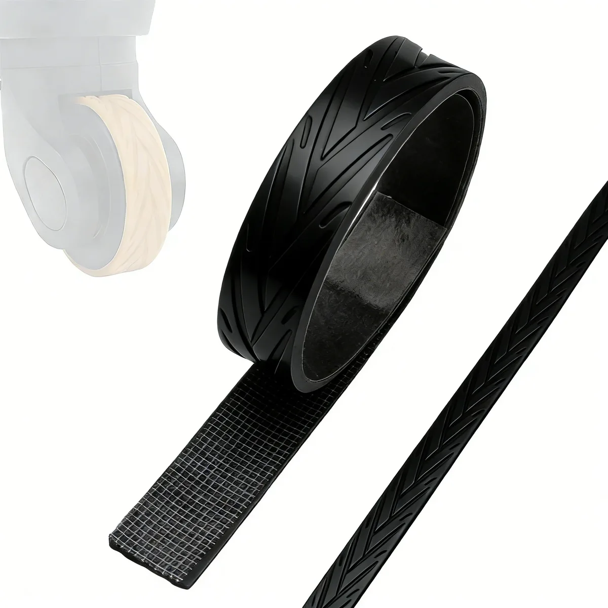 couvercle roue valise silicone anti usure bande adhesive antiderrapante design silencieux protection choc absorption chocs travail
