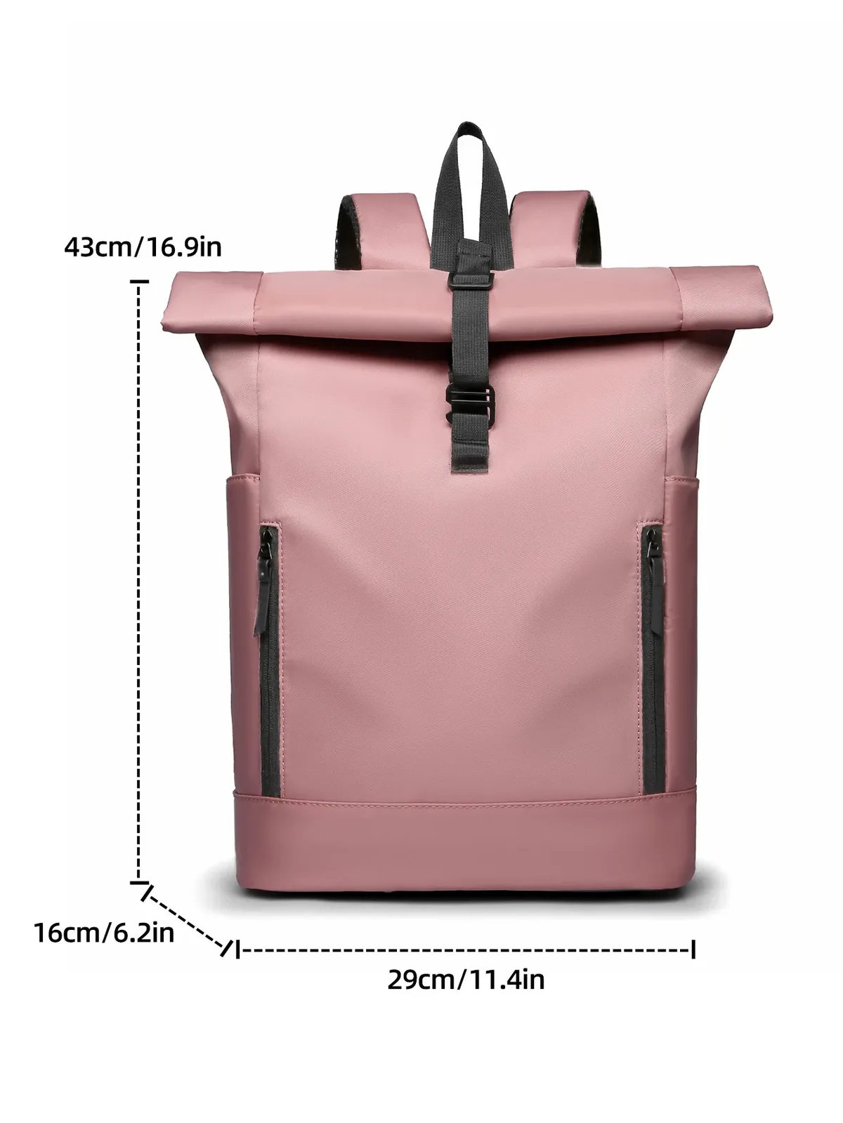 nouveau sac à dos tendance en nylon, tissu résistant à l'usure, sac pour ordinateur portable de 16 pouces, grande capacité pour les voyages d'affaires, les déplacements et les loisirs