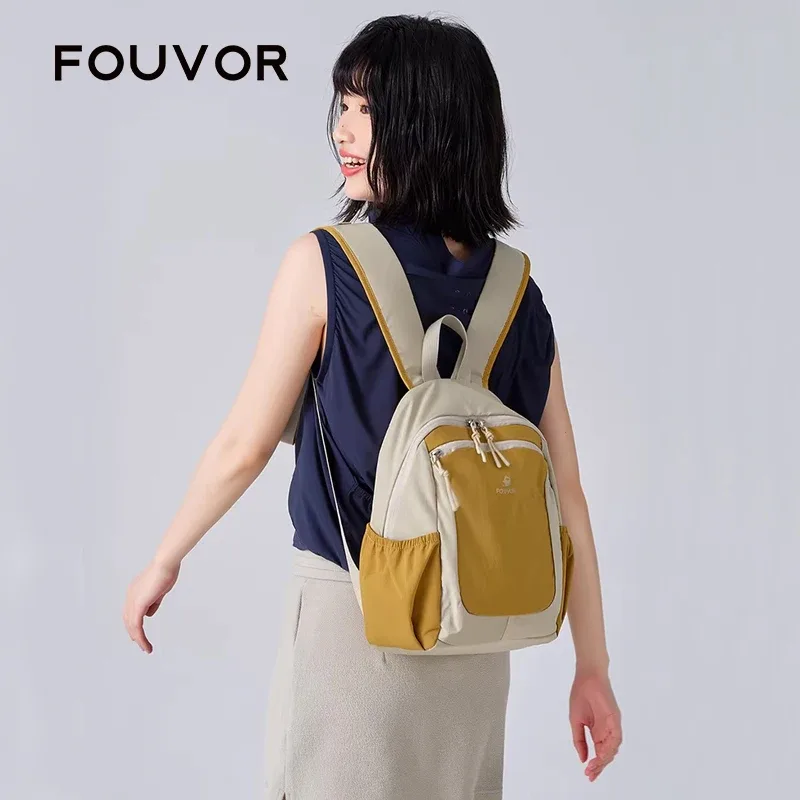 sac à dos de voyage pour femmes fouvor, en tissu oxford, léger, petit sac d'école, sac de voyage extérieur tendance pour enfants 3068-06 3068-16