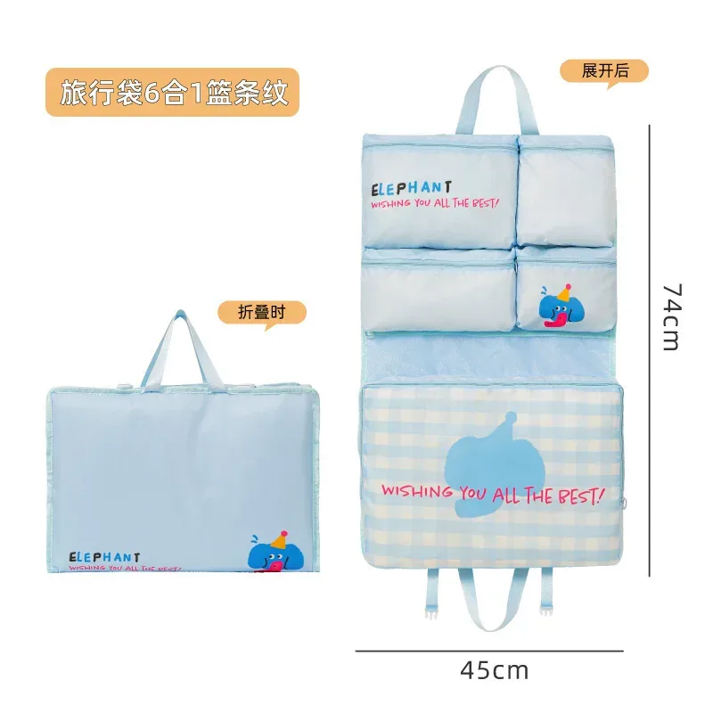 sac de rangement pour vêtements grande capacité, organisateur de voyage suspendu, motif dessin animé mignon, pour armoire, chaussures, sous-vêtements et soutiens-gorge