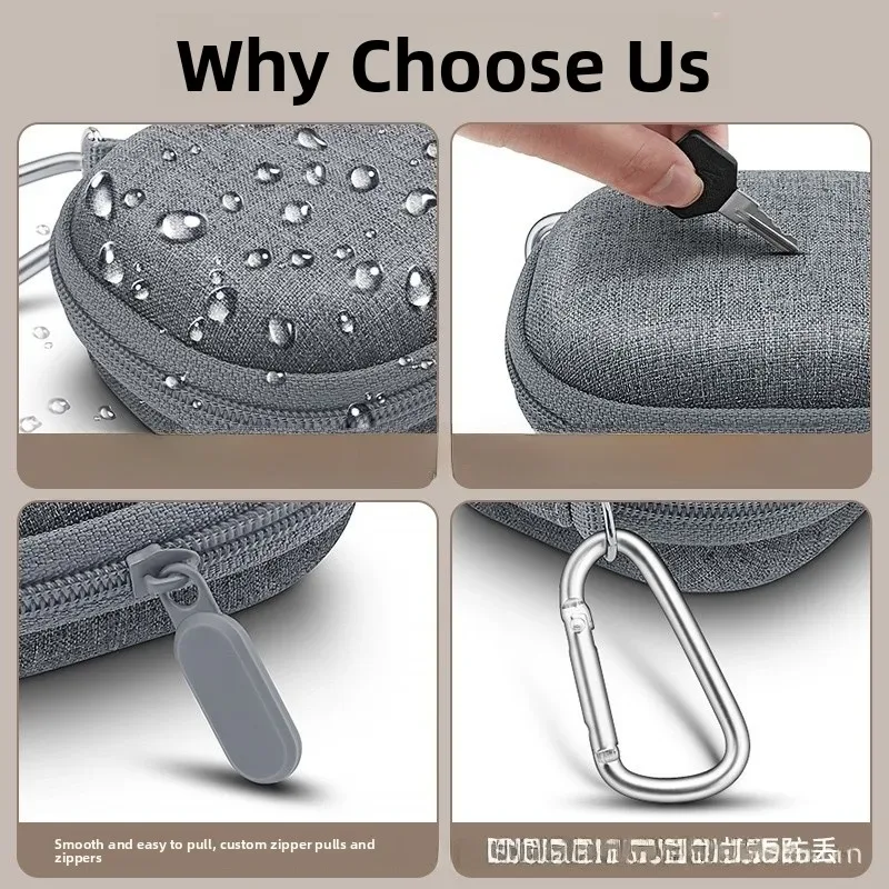 sac de rangement rigide pour rasoir électrique laifen p3pro, boîte à rasoir pour homme, sac d'emballage en matériau composite pour accessoires de rasage
