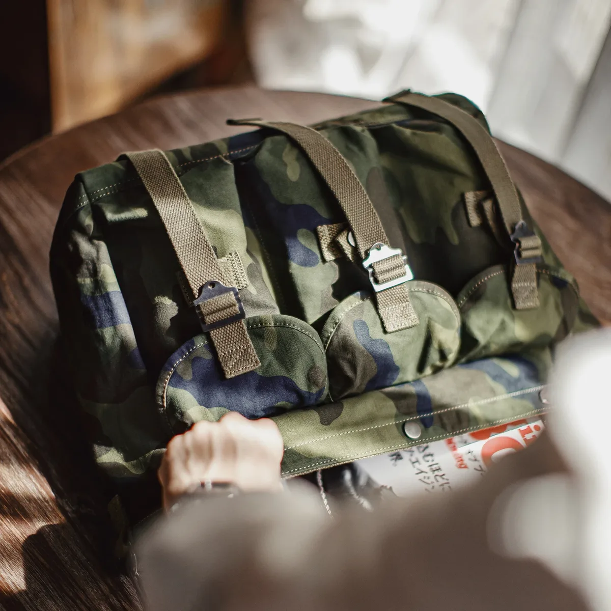 maden – sac à bandoulière tactique vintage pour hommes, sacoche en coton de camouflage, grande capacité, sac à bandoulière d'entraînement dans la jungle en plein air
