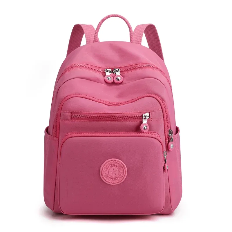 mochila feminina mini sac à dos pour adolescente, sac à dos décontracté en nylon imperméable pour femmes, sac à dos de poitrine 2018