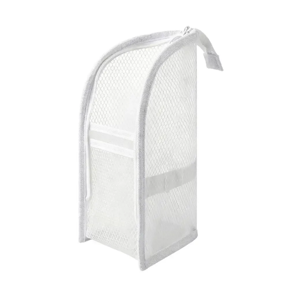 trousse de toilette en maille pour femme, organisateur de maquillage portable, étui de voyage étanche pour brosse à dents, pochette de beauté