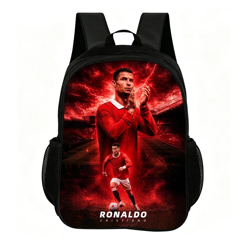 sac à dos de football pour enfants, fournitures scolaires, sac à dos ronaldo, sac de voyage, sac à dos de star du football pour enfant, meilleur cadeau