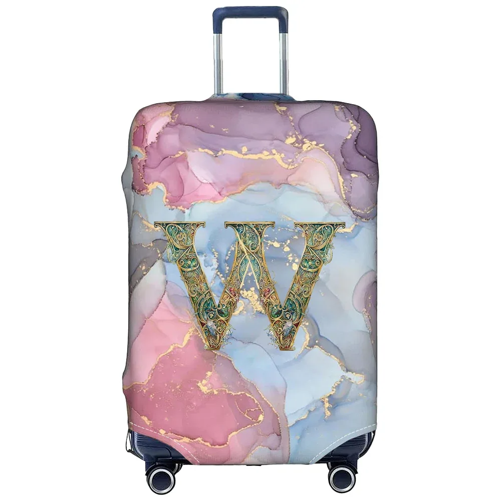 housse de protection pour bagages en tissu extensible, étui de protection pour valise série graphique, housse anti-poussière pour bagages, valise adaptée de 18 à 32 pouces