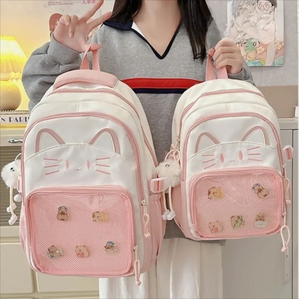 sac à dos ita transparent japonais, personnalisable, double bandoulière, grande capacité, sac à dos scolaire