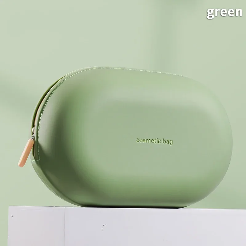 sac à cosmétiques portable en silicone de grande capacité, sac de rangement de cosmétiques souple et étanche, sac de lavage résistant à l'humidité pour la maison et les voyages