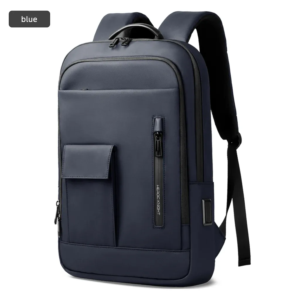 ian slim-sac à dos pour ordinateur portable avec port usb pour homme, sac de travail léger pour collège, sac à dos de voyage, 15.6 en effet, affaires