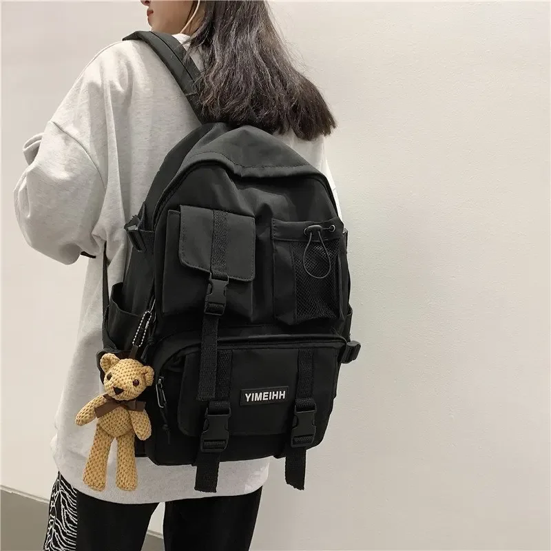 sac à dos multifonctionnel pour ordinateur portable adolescent, sac d'école en toile cool pour femmes, sacs à dos d'étudiant de haute qualité, cartable à la mode pour garçons et filles
