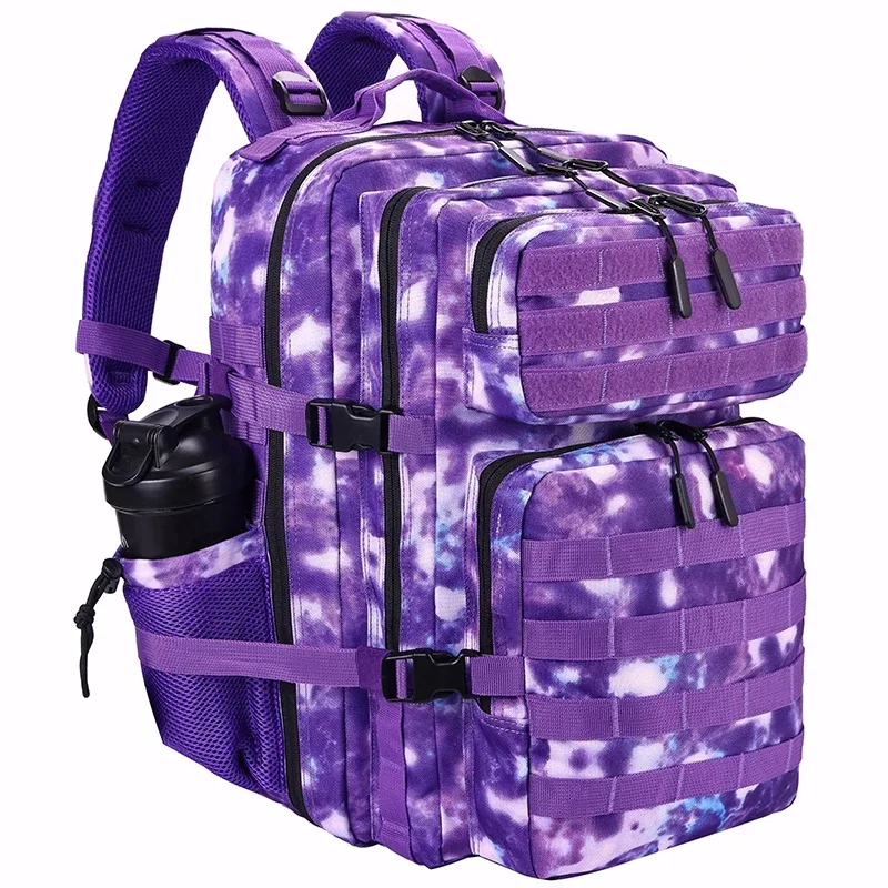 lhi 45l sac à dos tactique pour hommes et femmes grand athlète sac de sport sports de plein air randonnée survie sac à dos avec porte-bouteille