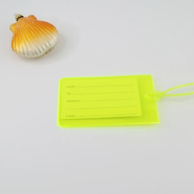 étiquette de bagage de voyage en pvc souple, 10 pièces, couleur avion, silicone, vente en gros, accessoires d'étiquette de valise, nom de sac, manchon de carte d'étiquette d'air
