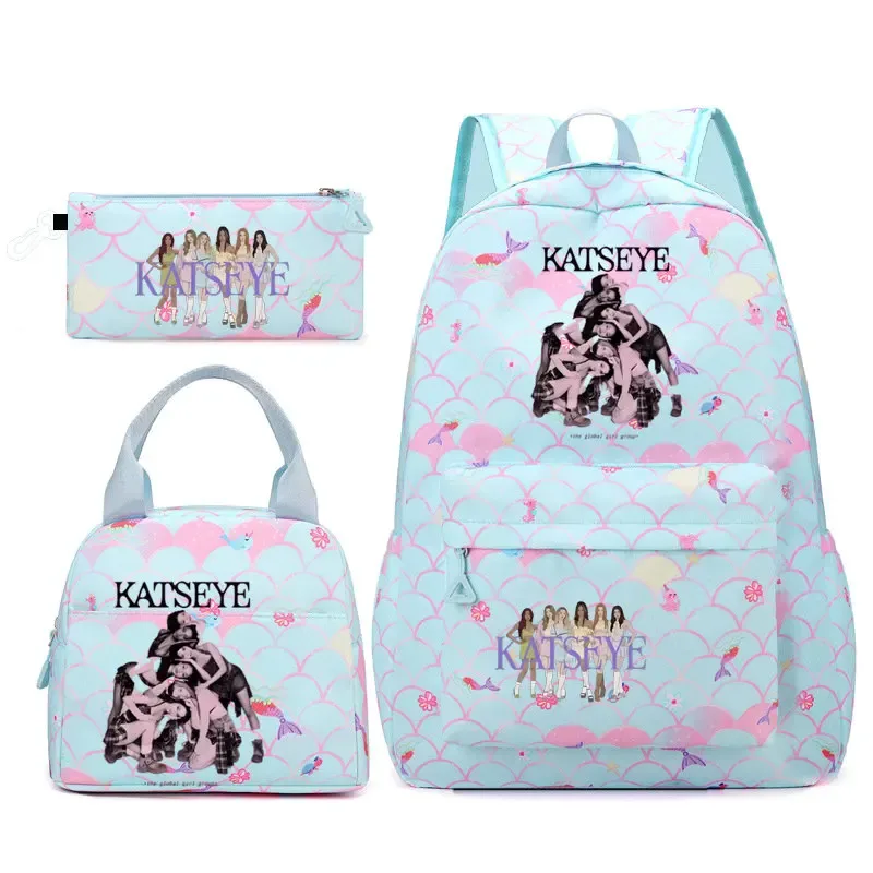 sac dos polyester motifs groupe filles poignée supérieure glissière capacité 20 35 litres unisexe couleurs rose clair violet bleu clair