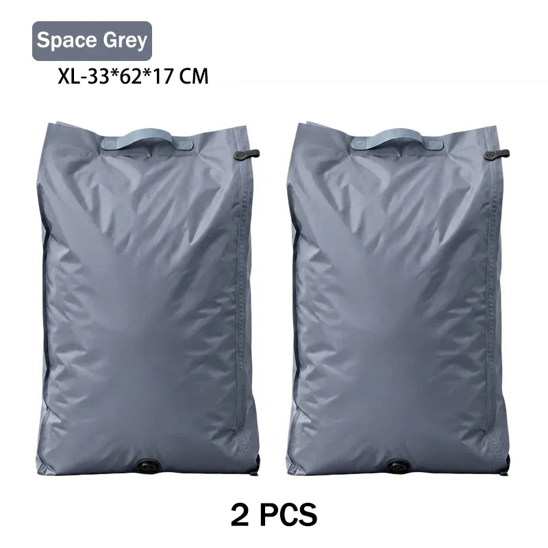 accessoires de voyage sacs sous vide compression organiseur de valise imperméable anti-poussière anti-humidité sans pompe économiseur d'espace sac à linge pour avion tissu oxford grande taille placard réutilisables