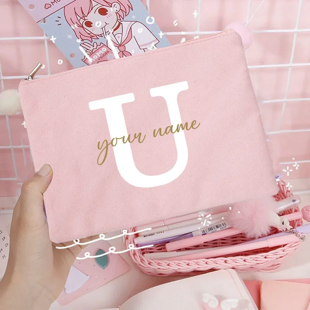 sacs à cosmétiques de demoiselle d'honneur avec nom personnalisé, trousse de maquillage pour filles, pochette de toilette de voyage, cadeaux d'anniversaire de mariage pour elle