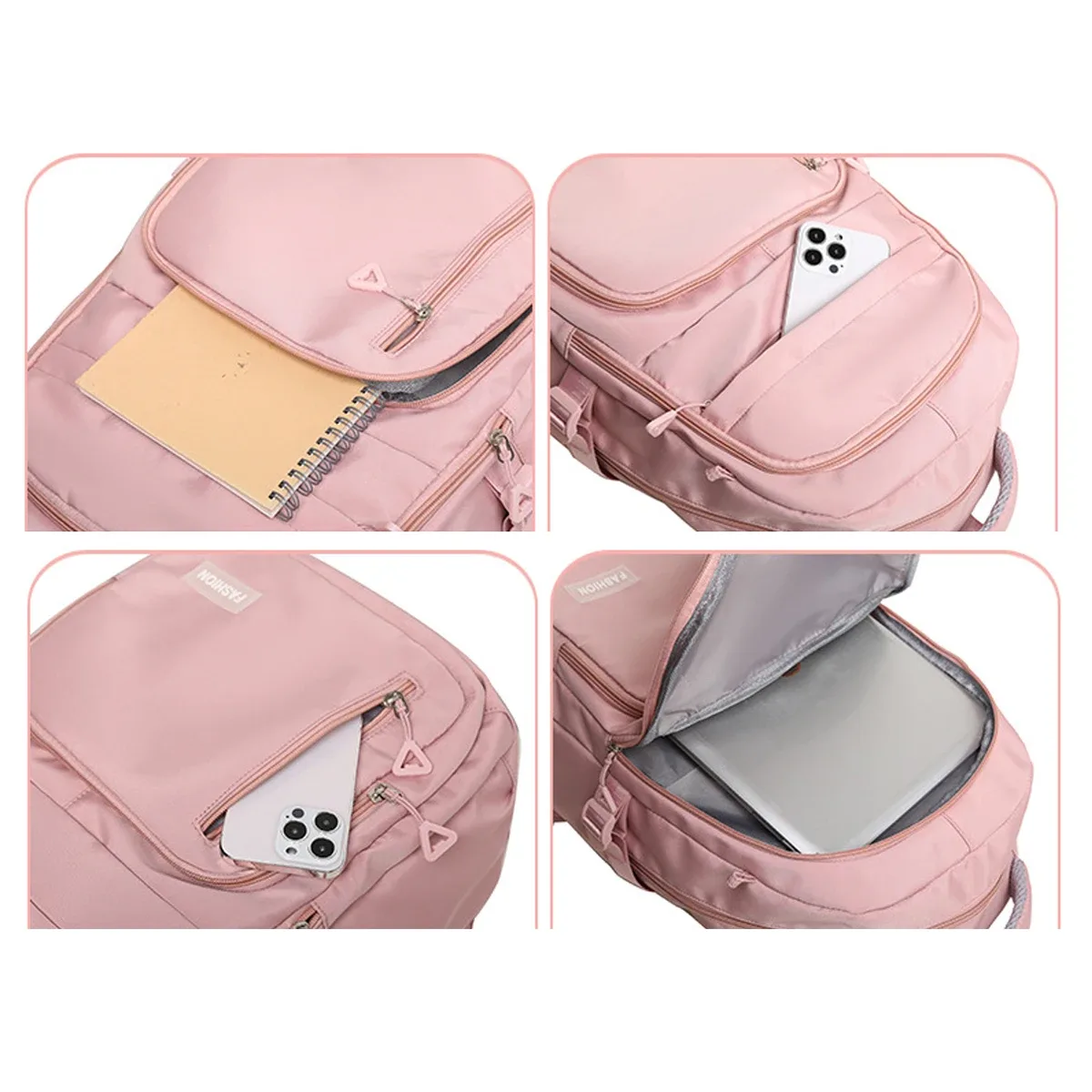 sac à dos léger de grande capacité pour étudiants, idéal pour les amateurs de sports de plein air et de voyages, avec poche intérieure pour ordinateur.