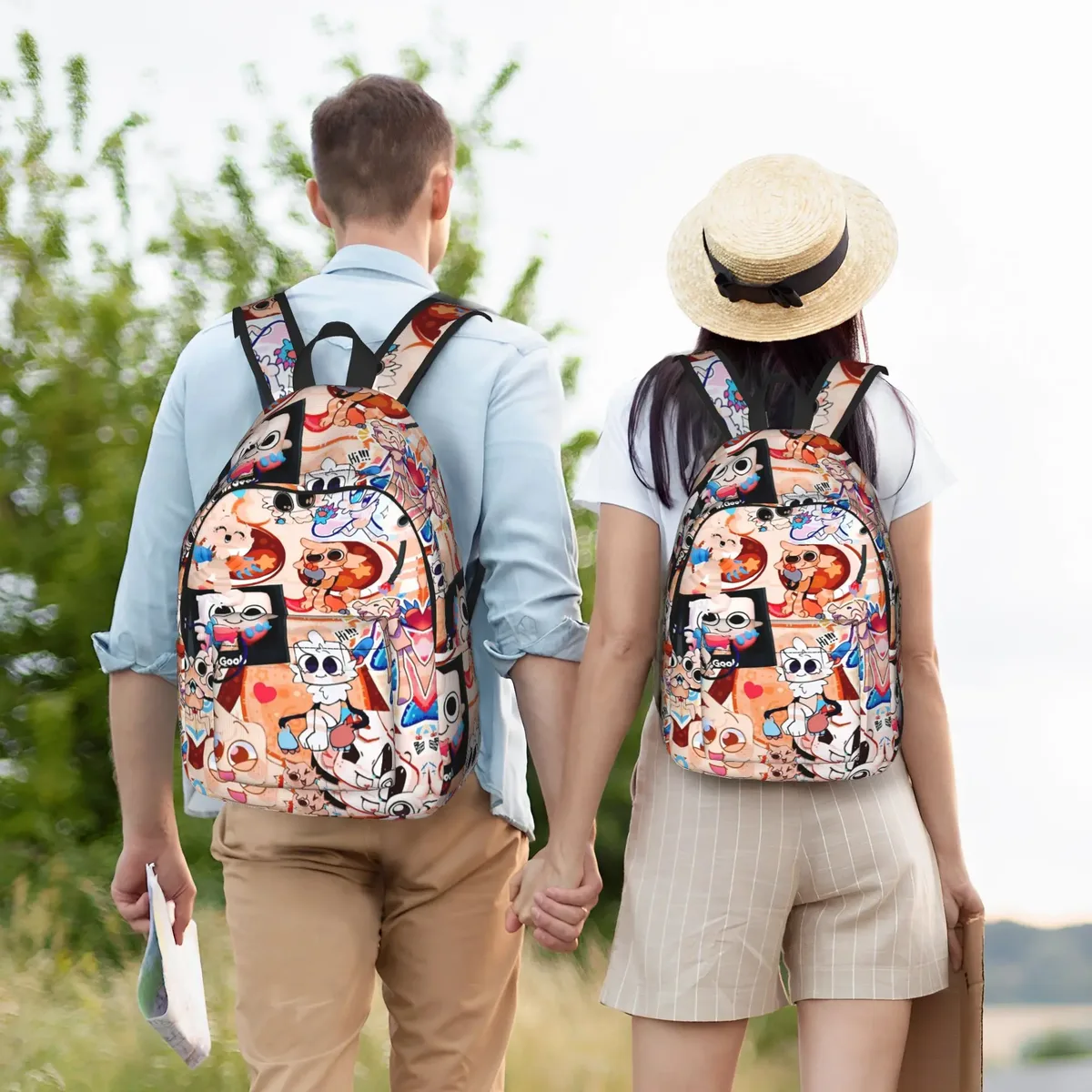 sac à dos dandys world shelly pour hommes et femmes, sac à dos cool pour étudiants, randonnée, voyage, sac à dos de jour, sac en toile pour collège, activités de plein air