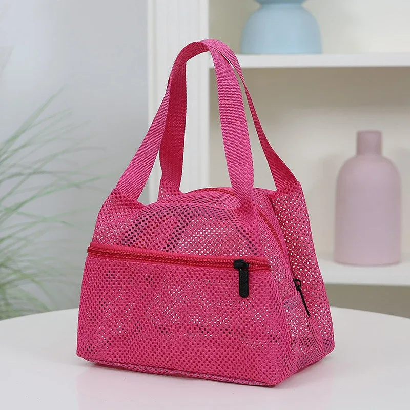 grand sac en filet à séchage rapide, sac fourre-tout léger, sac de rangement pour les essentiels de la plage et de la piscine pour les sorties en famille