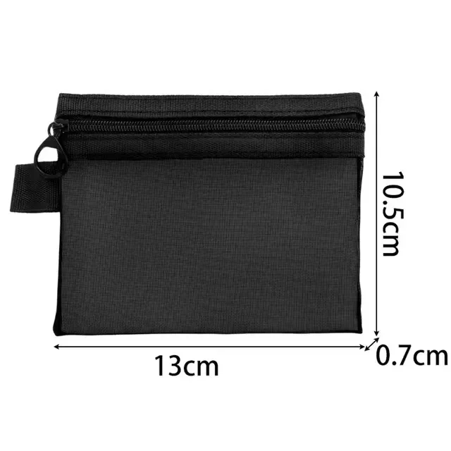 3size mesh clear cosmetic bags black small large makeup bag portable travel toiletry organizer case lipstick storage pouch