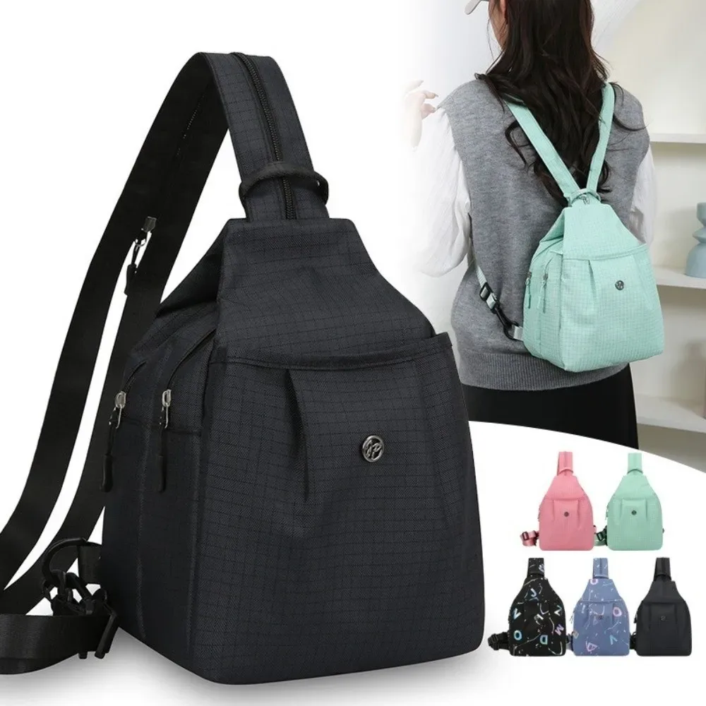 sac à dos en tissu oxford tendance, grande capacité, imperméable, sac de voyage multi-couches, multi-usages, sacs de poitrine, randonnée en plein air