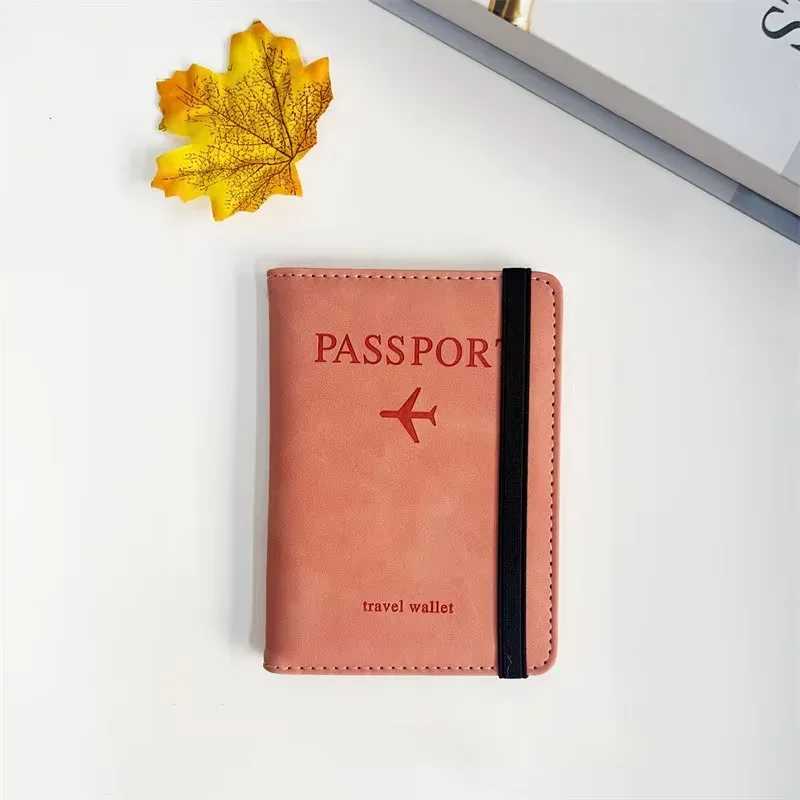 homefish porte-passeport vintage rfid pour femmes et hommes, portefeuille multifonction en cuir pu pour cartes d'identité et bancaires, accessoire de voyage