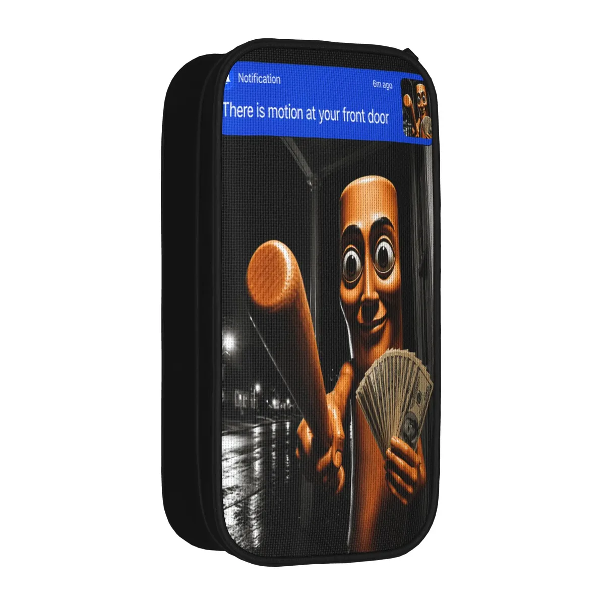 tung sahur neegy meme doorbell john pork halloween trousse à crayons esthétique pour garçons et filles, personnalisable diy pour l'école