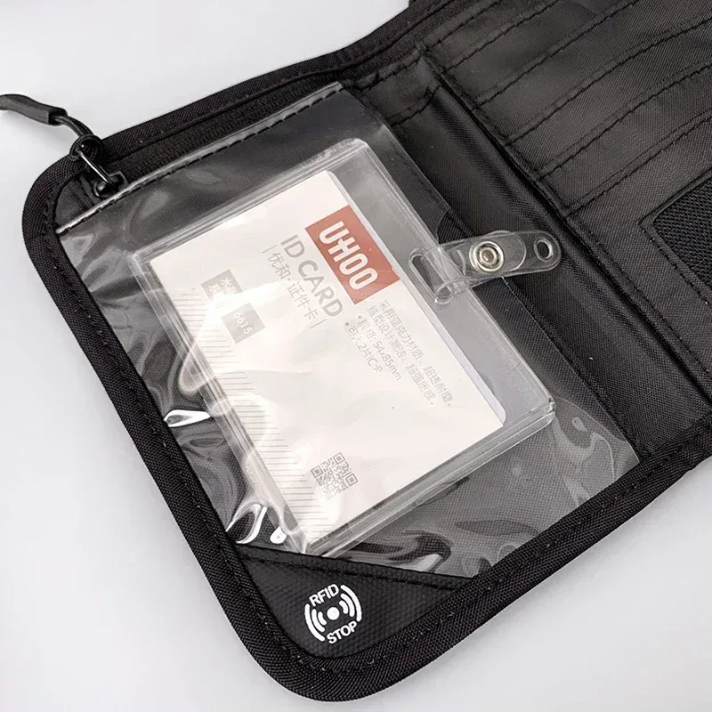 porte-passeport étanche, portefeuille de voyage multifonctionnel, petit portefeuille pour cartes de crédit, sac de rangement portable pour documents