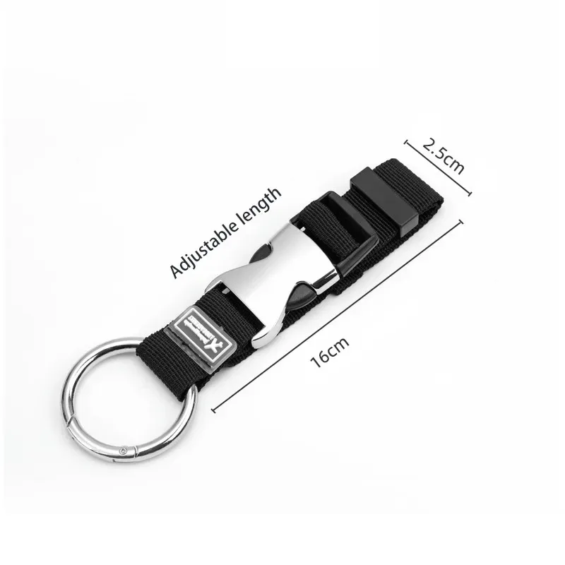 sangle de fixation multifonctionnelle pour bagages de voyage, sangle externe pour sac à dos, sangle portable en métal, ceinture de bagage réglable en nylon durable